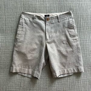J Crew Men’s Linen Cotton Light Grey Beach Short Size 30 Waist
